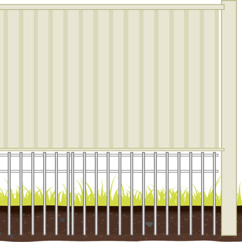14404 380x630mm Under Guard Fence Barrier