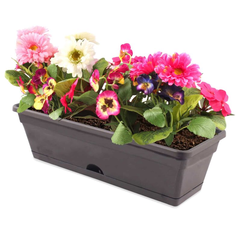 18442 Garden Up classic pot charcoal