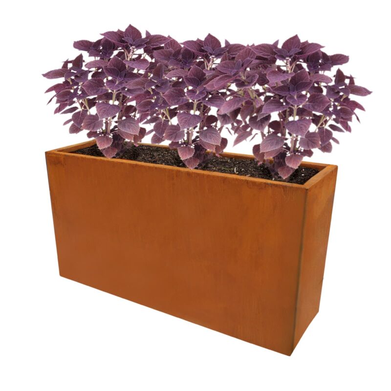 18489 Cafe rectangular flower planter
