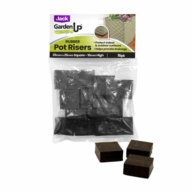 18542 Pot Risers Rubber Square 25mm pk16