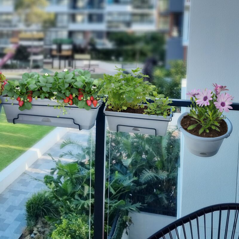 18690 Garden Up classic planter concrete grey lifestyle