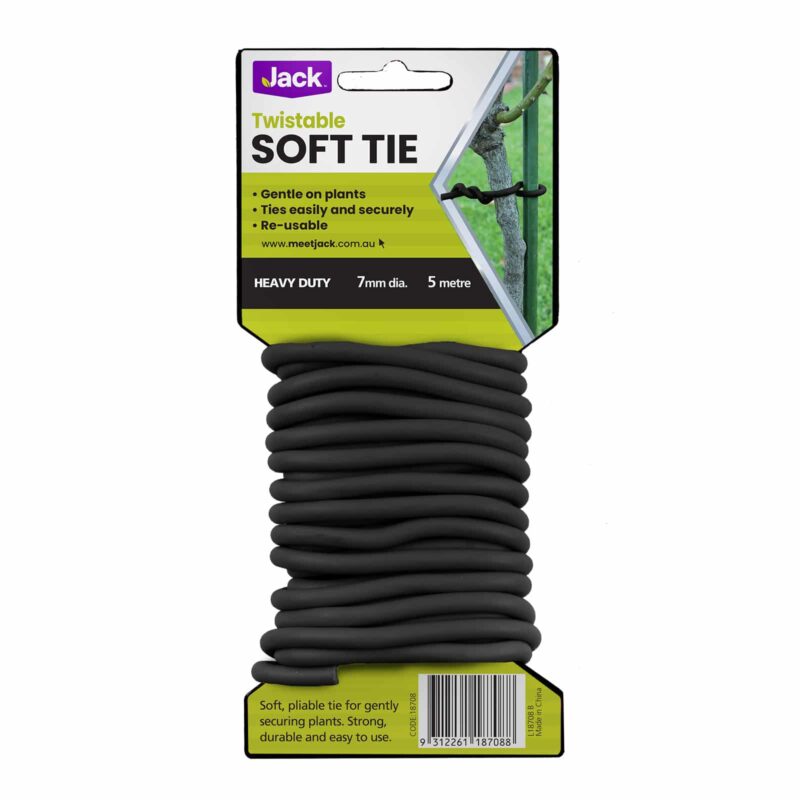 18708 Soft Tie Twist 7mmx5m Black