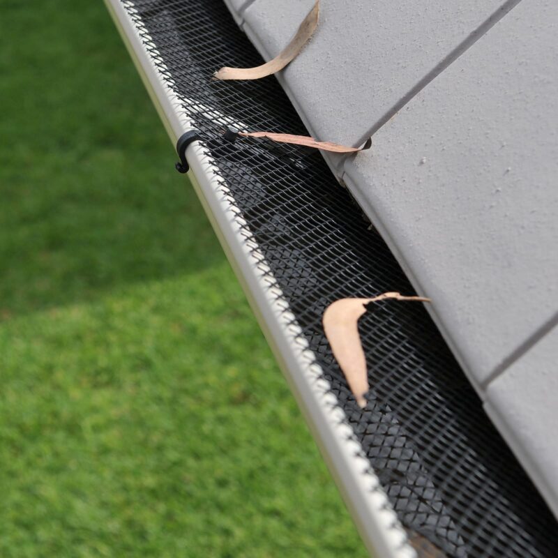 20011 Staymesh Gutter Kit In Gutter With Leaves