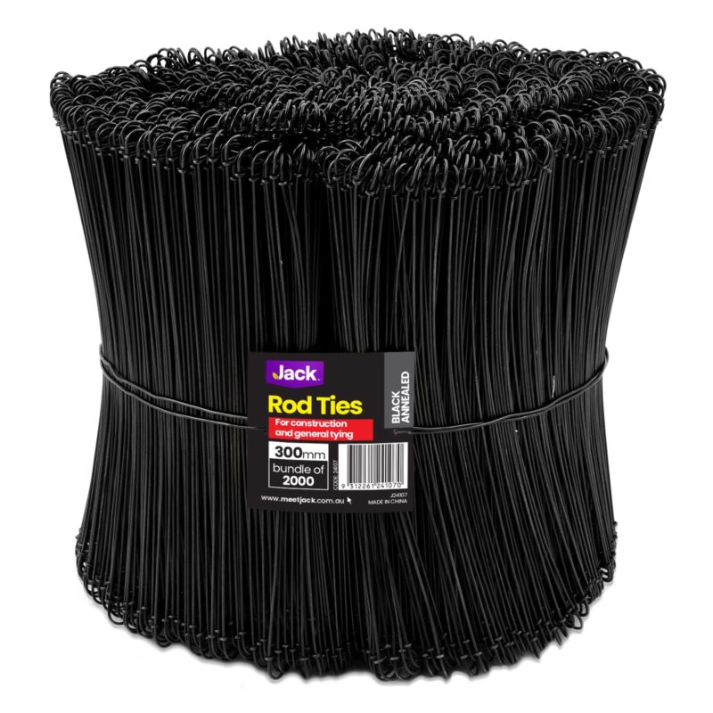 24107 Rod Tie 300mm Black Annealed Bundle 2000
