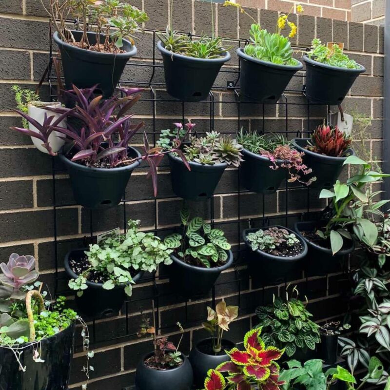 18441 Garden Up terrace pot charcoal lifestyle credit: theleafyroom