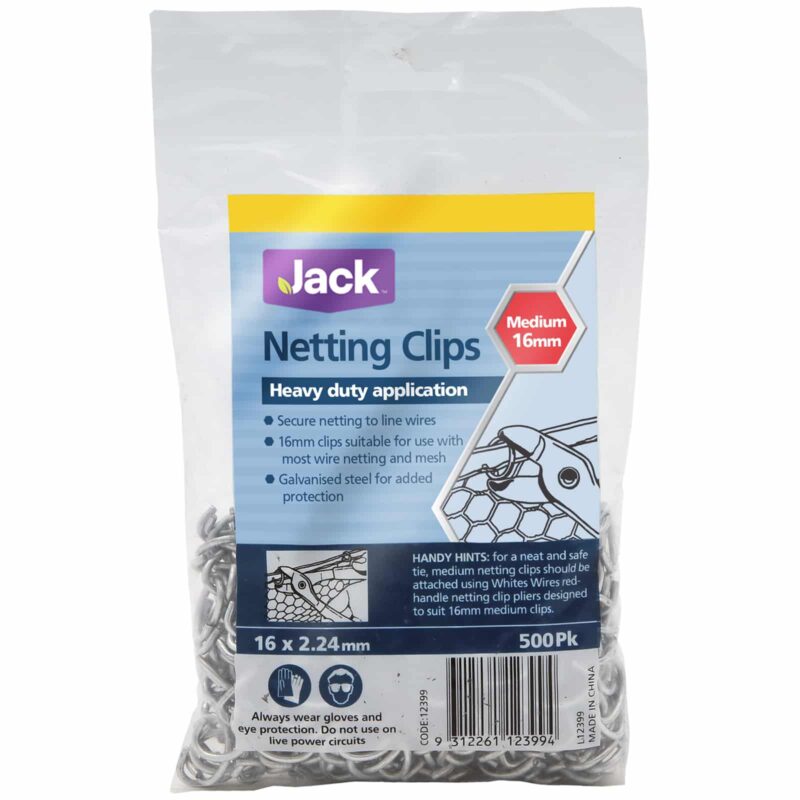 12399 Netting Clips 16mmx2.24 pk 500
