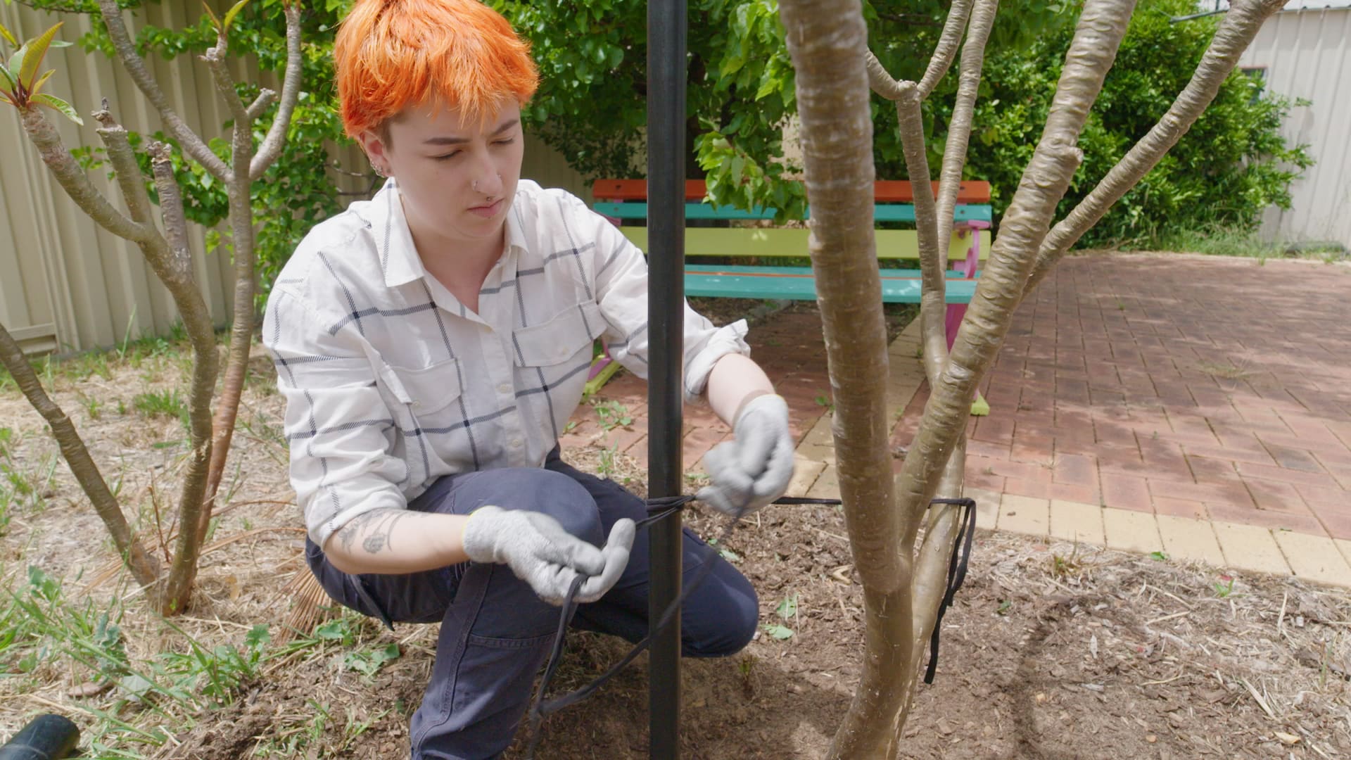 Jack DIY black garden stake
