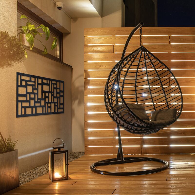 34241 Cobblestone Wall Art Charcoal lifestyle