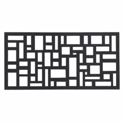 34241 Cobblestone Wall Art Charcoal