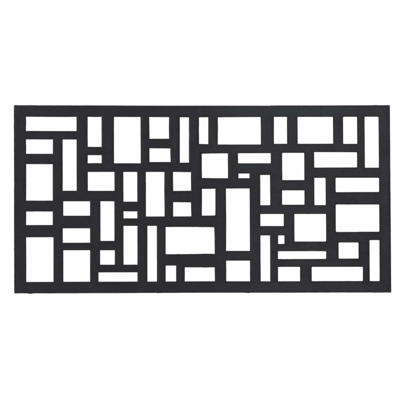 34241 Cobblestone Wall Art Charcoal