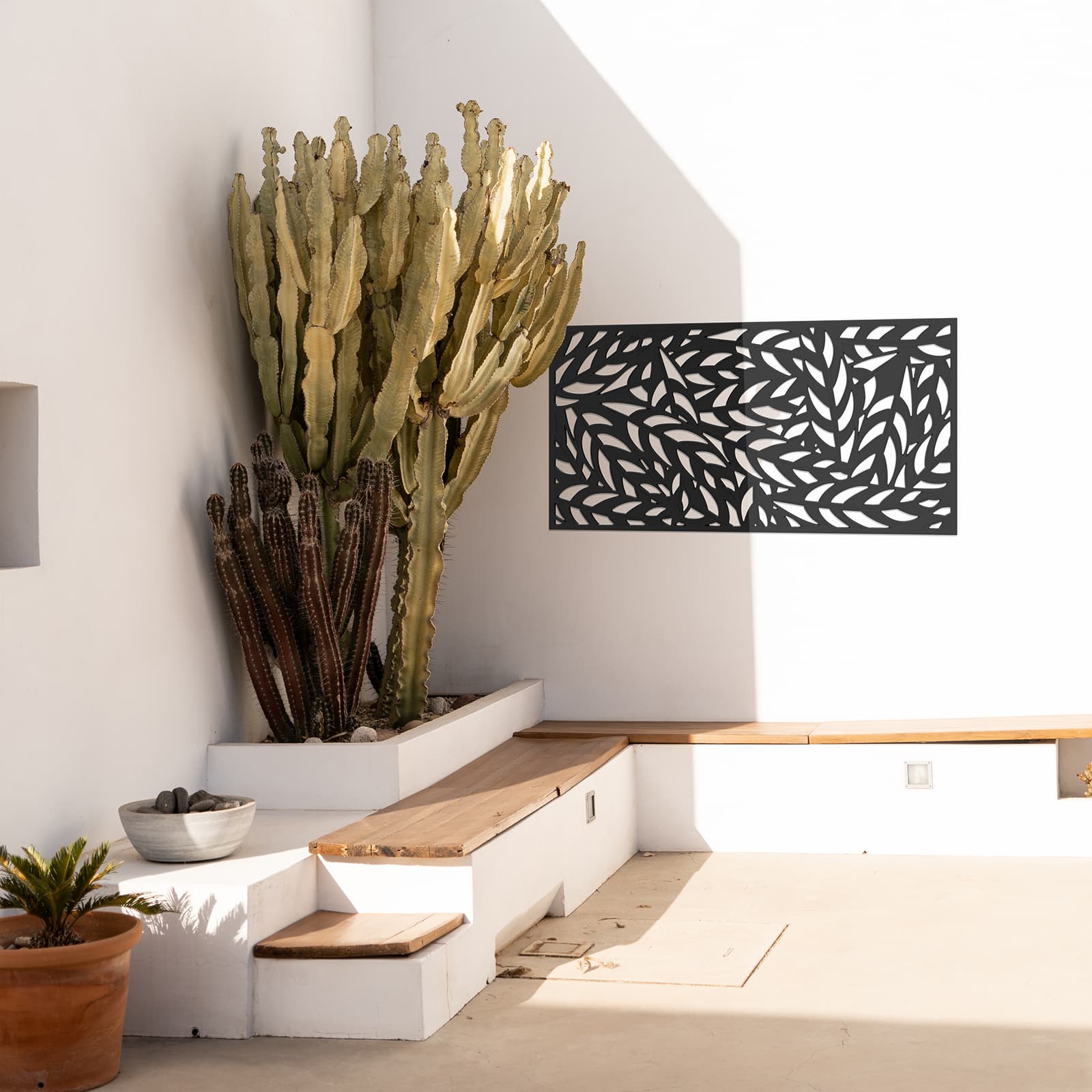 34243 Palm Wall Art Charcoal lifestyle