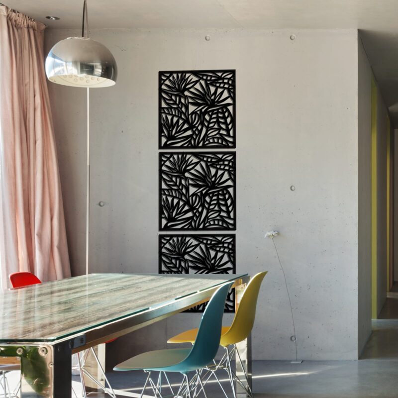 34216 Strelitzia Wall Art Charcoal lifestyle