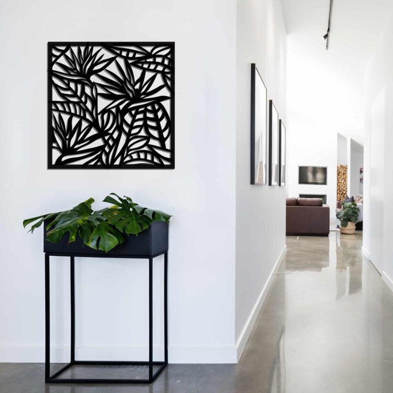 34216 Strelitzia Wall Art Charcoal lifestyle