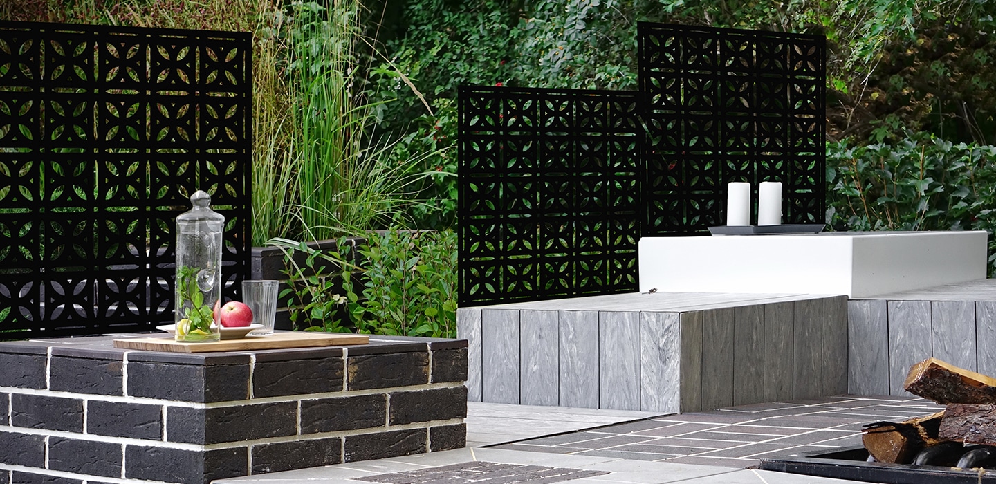 Jack Matrix Backyard Patio With Fireplace In Ornamental Backyard Garden, Modern Gardening Landscaping