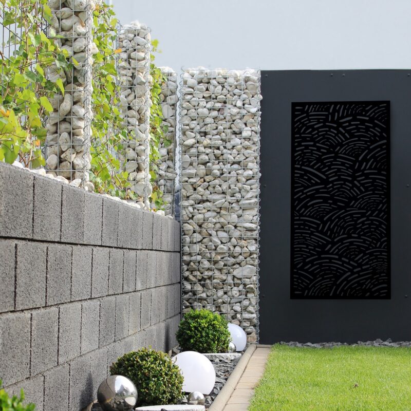 Jack Matrix Decor Screen Curves Wall Art Charcoal