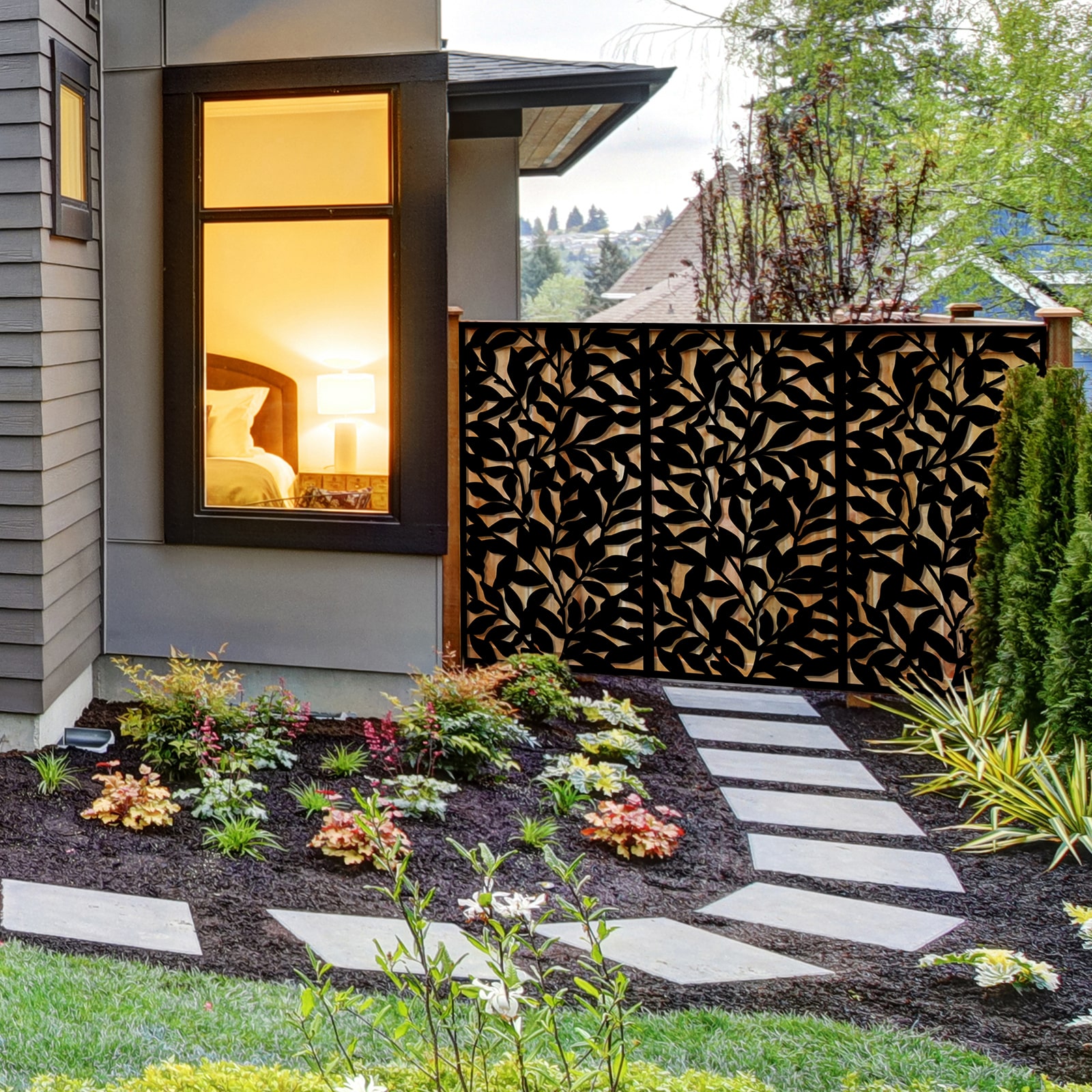 Jack Matrix Decor Screen Tangle Charcoal gate cover