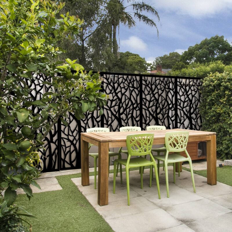 Jack Matrix Decor Screen Woodland Charcoal Fence Cover