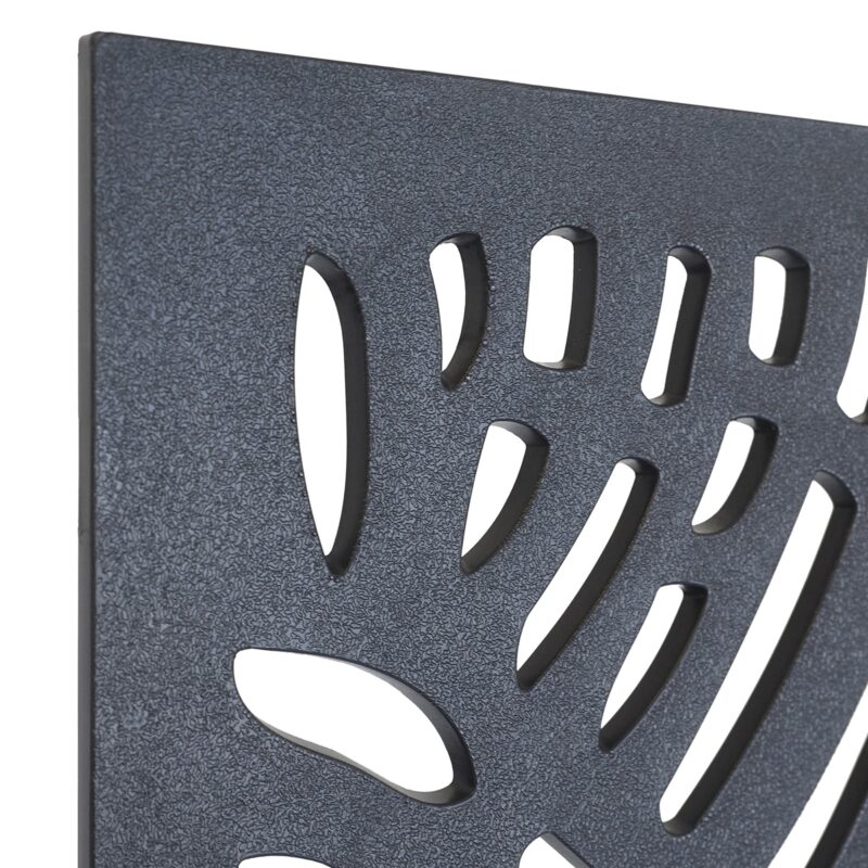 33300 Matrix Decor Screen Bird of Paradise Charcoal - close up