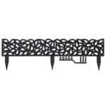 Matrix Garden Edging Falling Leaves 900x150mm Charcoal