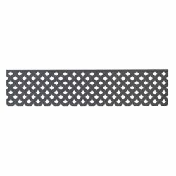 Jack Matrix Fence Extension Classic Lattice 2410x600mm Slate Grey