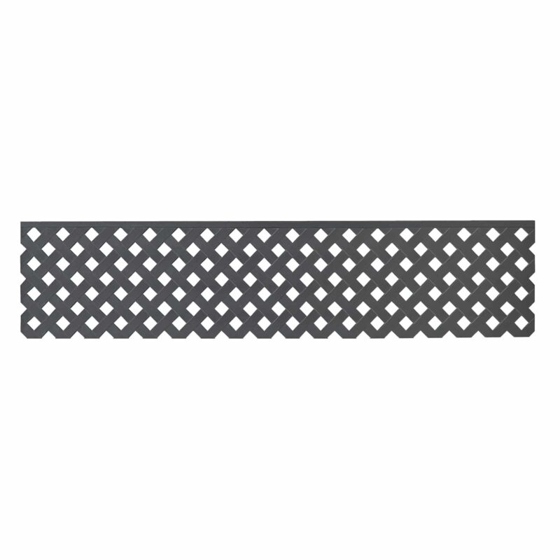 Jack Matrix Fence Extension Classic Lattice 2410x600mm Slate Grey
