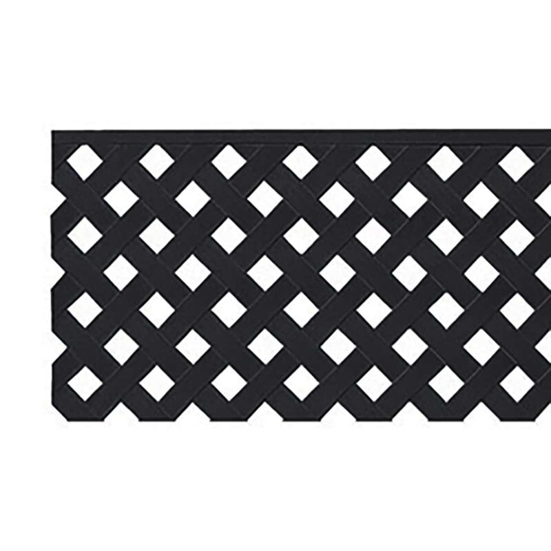 Jack Matrix Fence Extension Classic Lattice 2410x600mm Charcoal