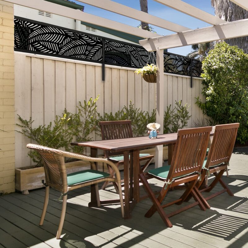 Jack Matrix Fence Extension Ferns 1810x450mm Charcoal