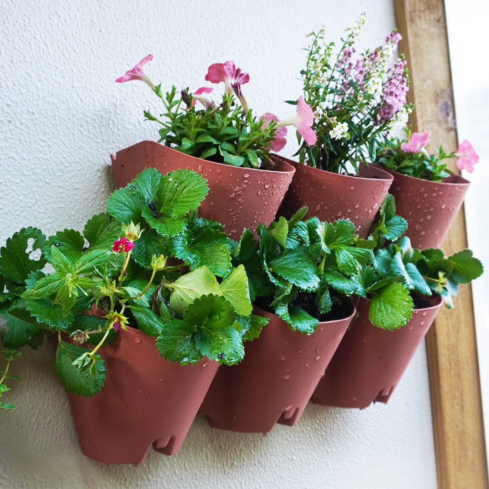 Terracotta Wall Stacker Planters